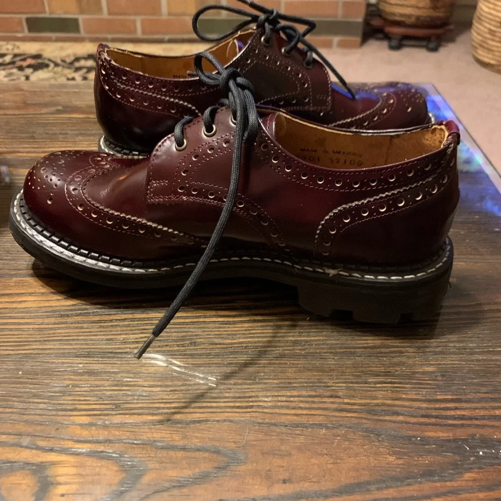 SOLD!  Sz 8 Vintage John Fluevog Angel Soles Oxford Shoes - Picture 11 of 16
